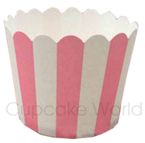 ROBERT GORDON PINK STRIPES CUPCAKE BAKING CUPS PETIT x25 ROBERT GORDON PINK STRIPES CUPCAKE BAKING CUPS PETIT x25